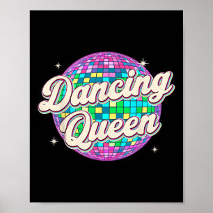 Dancing Queen Shirt Vintage Dancing 70s Kids Girl Poster