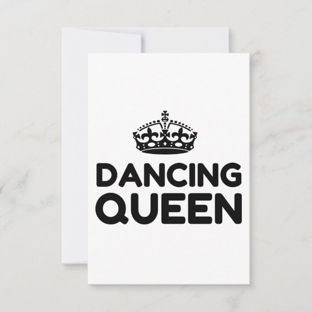 DANCING QUEEN THANK YOU CARD (Front)