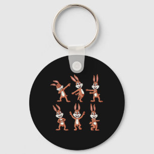 Dancing Rabbits Easter Day Dance Challenge Boys Gi Key Ring