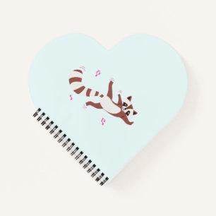 Dancing Racoon Breakdance Vibes – Cute Animal Str Notebook