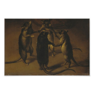 Dancing Rats, by Ferdinand Kessel Photo Print