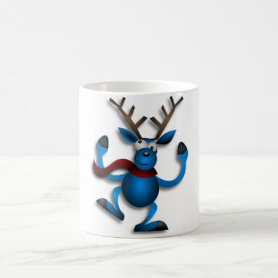 DANCING REINDEER COFFEE MUG