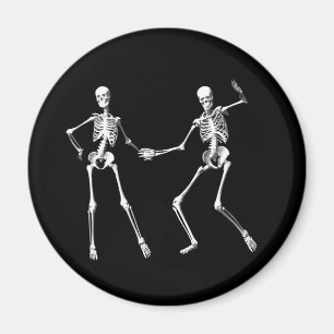 Dancing Retro Skeletons Magnet