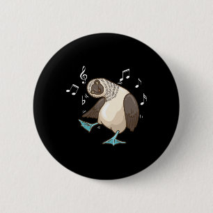 Dancing S I Blue-footed Boo 6 Cm Round Badge