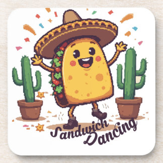Dancing Sandwich Fiesta Coaster