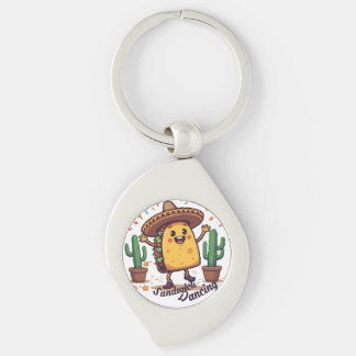 Dancing Sandwich Fiesta Key Ring