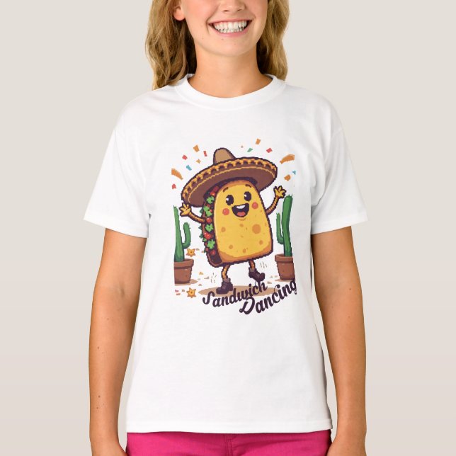 Dancing Sandwich Fiesta T-Shirt (Front)