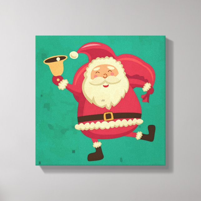 Dancing Santa Canvas Print (Front)