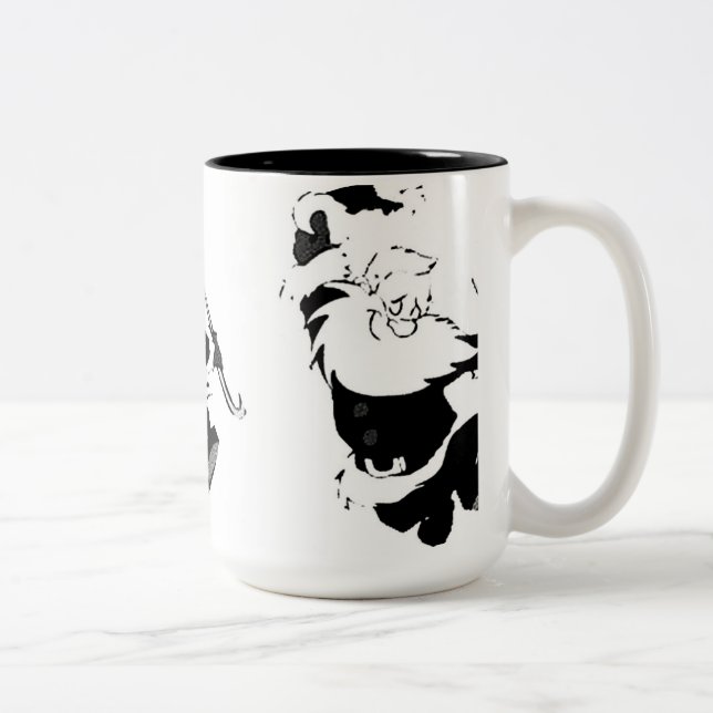 "DANCING SANTA" CHRISTMAS MUG (Right)