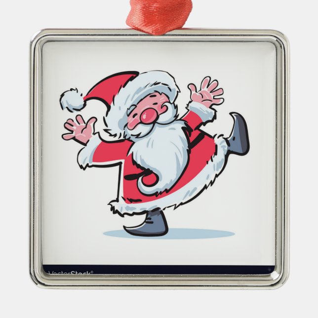 **DANCING SANTA** CHRISTMAS ORNAMENT (Front)