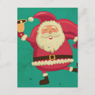 Dancing Santa Postcard