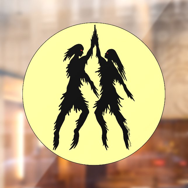 Dancing Shades Weird Art Window Cling (Sheet 2)