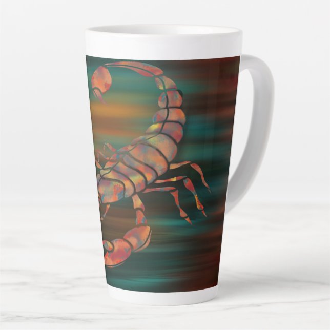 Dancing Shadows Of The Scorpion King Latte Mug (Right Angle)
