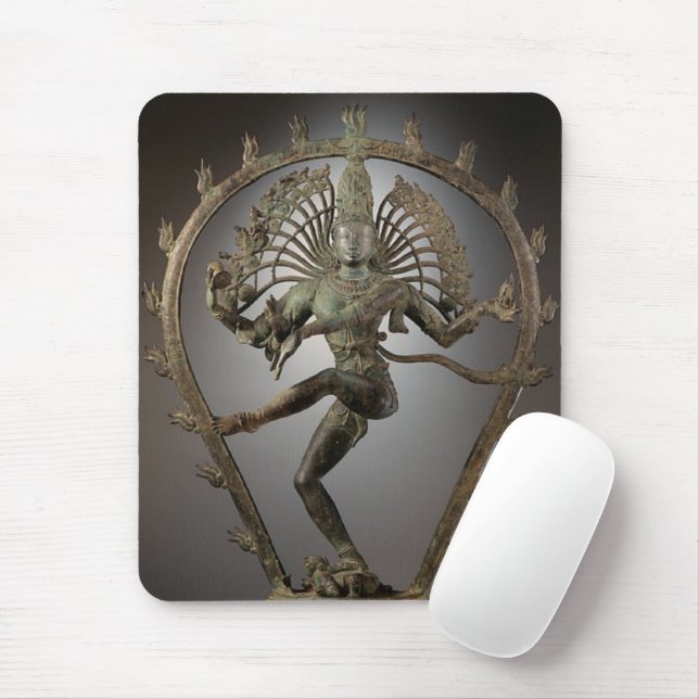 Dancing Shiva Goddess statue Mouse Mat (With Mouse)