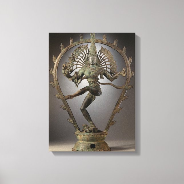 Dancing Shiva statue Canvas Print (Front)