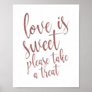 Dancing Shoes Rose Gold Glitter 8x10 Wedding Sign