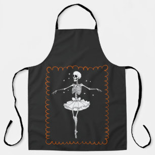 Dancing Skeleton Ballerina – Spooky Halloween Apron