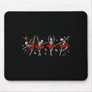 Dancing Skeleton Ballet Ballerina Christmas Girls Mouse Mat