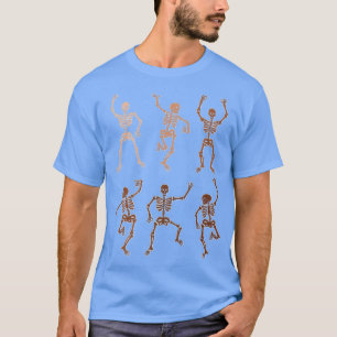 Dancing Skeleton Black History Month Funny BLM Mel T-Shirt
