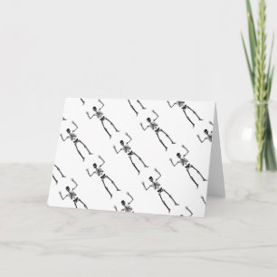Dancing Skeleton Card