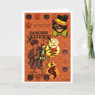 Dancing Skeleton Card