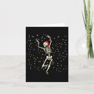 Dancing Skeleton Christmas Card