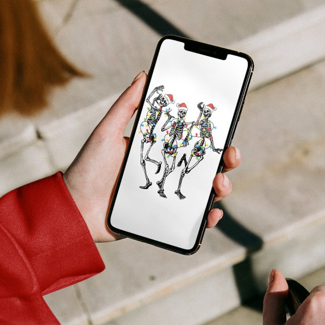 Dancing Skeleton Christmas Holiday Card (Creator Uploaded)