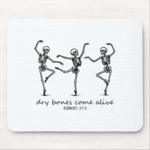 Dancing Skeleton Dry Bones Come Alive Christian Ha Mouse Mat