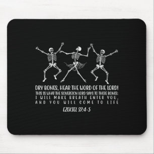 Dancing Skeleton Dry Bones Come Alive Christian Ha Mouse Mat