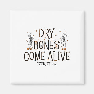 Dancing Skeleton Dry Bones Come Alive Halloween Ch Magnet