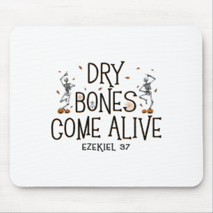 Dancing Skeleton Dry Bones Come Alive Halloween Ch Mouse Mat