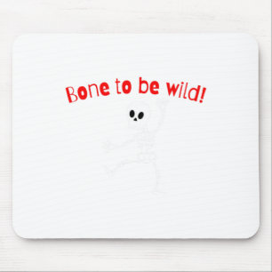 Dancing Skeleton Halloween Funny Bone Wild  Mouse Mat