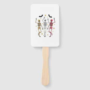 Dancing Skeleton Halloween Hand Fan