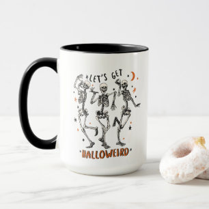 Dancing Skeleton Halloween   Mug