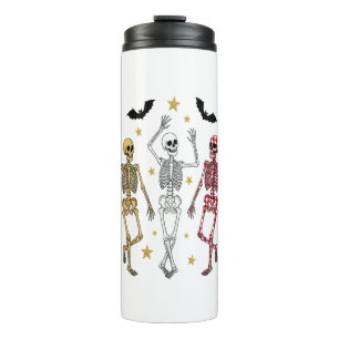 Dancing Skeleton Halloween Thermal Tumbler