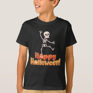 Dancing Skeleton "Happy Halloween" T-Shirt