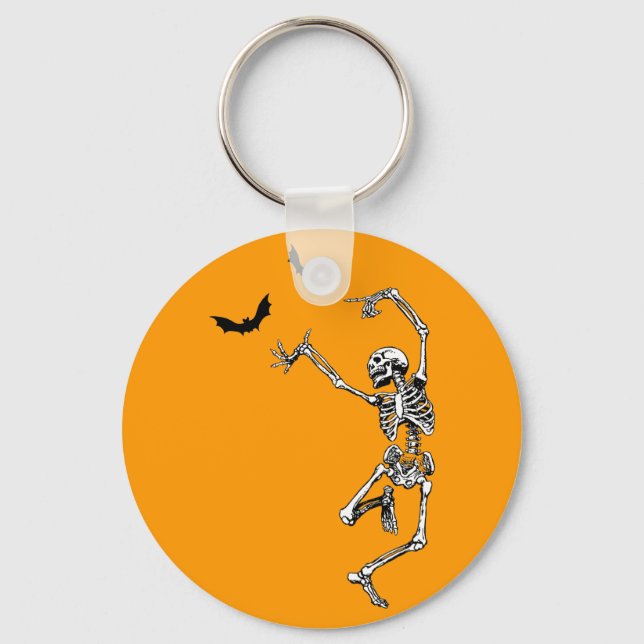 Dancing Skeleton Key Ring (Front)