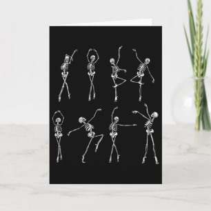 Dancing Skeleton Llerinas Halloween Costume Llet G Card