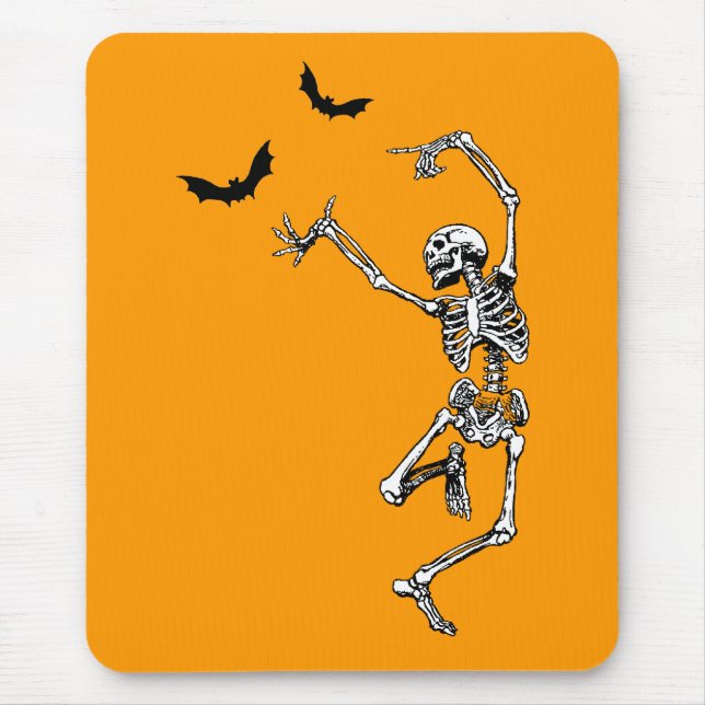 Dancing Skeleton Mouse Mat (Front)