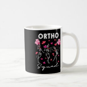 Dancing Skeleton Ortho Squad Orthopaedic Valentine Coffee Mug