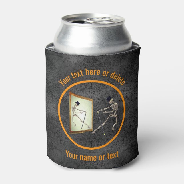Dancing Skeleton Personalised Can Cooler (Can Front)