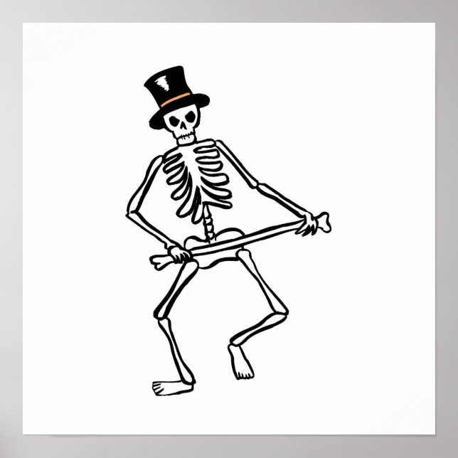 Dancing Skeleton Poster (Front)