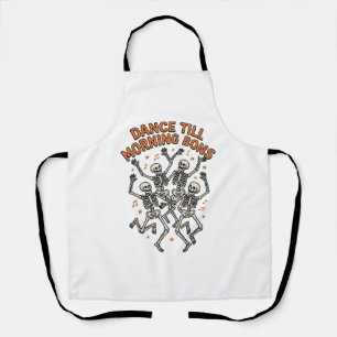 Dancing Skeleton Shirt Vintage Funny Bone Dance Ar Apron