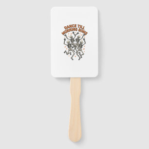 Dancing Skeleton Shirt Vintage Funny Bone Dance Ar Hand Fan