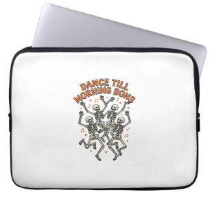 Dancing Skeleton Shirt Vintage Funny Bone Dance Ar Laptop Sleeve