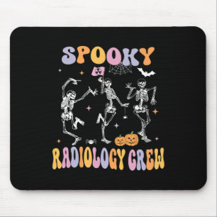 Dancing Skeleton Spooky Radiology Crew X-ray Tech Mouse Mat