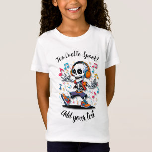 Dancing Skeleton Style – Girls Halloween Shirt