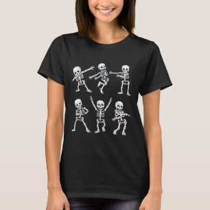 Dancing Skeletons Dance Challenge Boys Girl Kids H T-Shirt