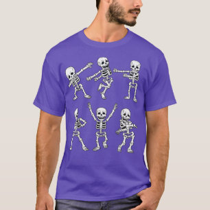 Dancing Skeletons Dance Challenge Boys Girl Kids H T-Shirt