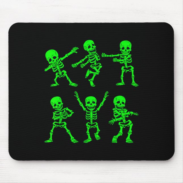 Dancing Skeletons Dance Challenge Girl Boys Kids H Mouse Mat (Front)